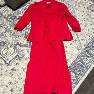 Elegant Red Two-Piece Suit